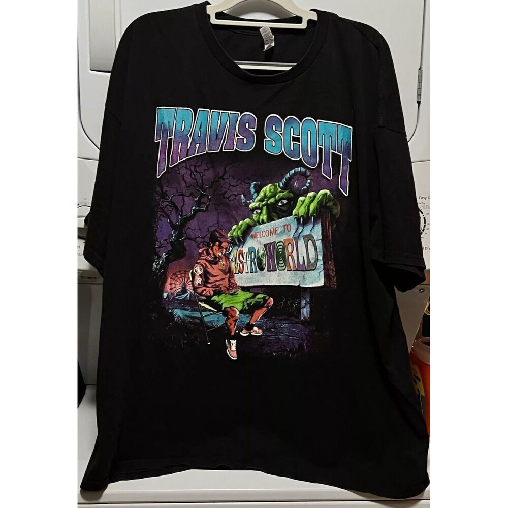 Travis Scott Astroworld Goosebumps Concert Parking Lot Bootleg Shirt Men’s 3X